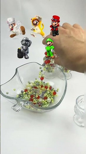 Do Mario Characters Look Like Beads? #colorfulbeads #mariocharacters #supermario #mariobeads