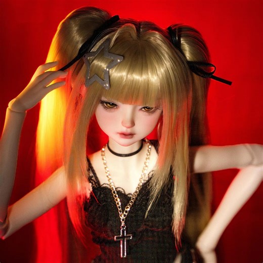 BJD Doll Full Set 1/4, Female Ball Jointed Fullset, Posable Resin Art Doll, Birthday Gift, Y2K Black Gothic Lolita Style - Etsy