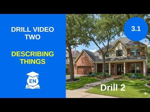 Level 3 Lesson 1 Drill 2 – Describing Things in English | Adjective Practice