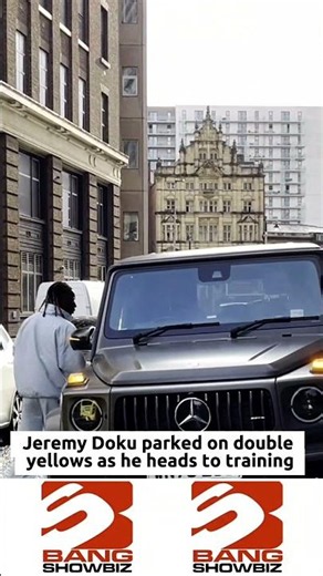 Jeremy Doku caught parked on double yellows