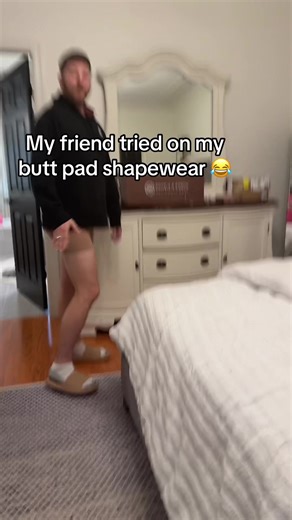 I think I need to buy my own pair now 😂 Butt padded (removable) and lifting shapewear. It's high waisted and seamless. Undetectable under clothes! #buttlifting #shapewear #undergarmnets #shapeweargirl #compressionshorts