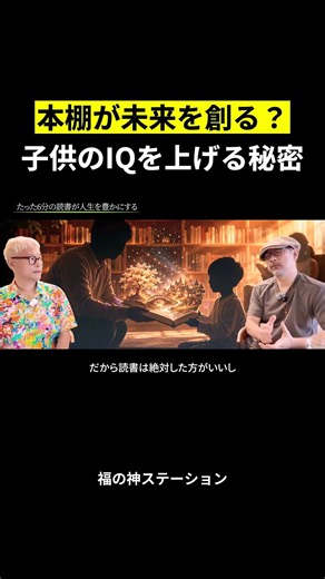 本棚が未来を創る？ 子供のIQを上げる秘密