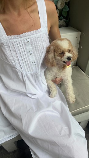 The Everly combines breathable cotton with rosebud embroidery and strap sleeves — and it holds up beautifully wash after wash. Timeless style, lasting quality. | Jacaranda Living