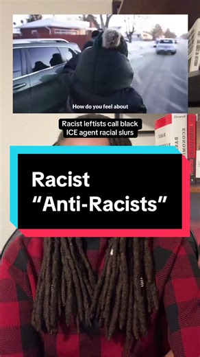 The “antiracists” are calling black ICE agents slurs. This is what wokeness really looks like #ice #minneapolis #antiracism #blm #racism