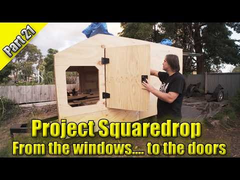 Building a Square Drop Camper - Part 21 - Fitting doors and windows