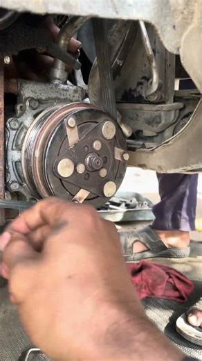 Quick AC Clutch Check Without Tools AC COMPRESSOR CLUTCH CEHAK QUICK #aliautoworkshop #viral #repair