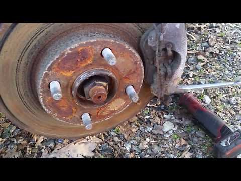 04-11 Ford Focus Replacement Front Brake Pads Rotors "How to"