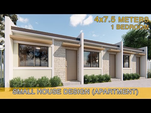 Small House Design Idea - Apartment (4x7.5 meters) 30sqm with One Bedroom
