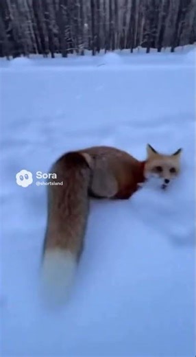 Little fox playing with the girl | Fox animal