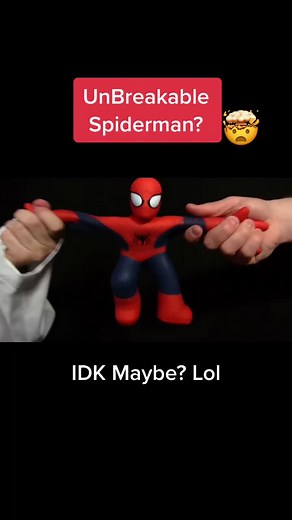 Stretching Spider-Man toy but it now!￼