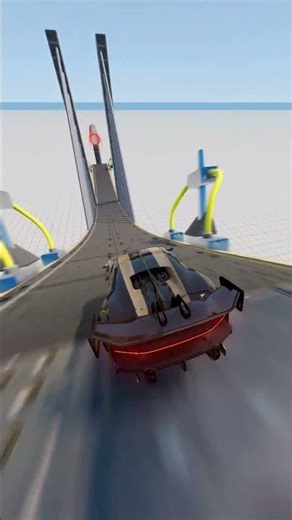 Insane Physics Test Gone Wrong #beamngdrive #crash