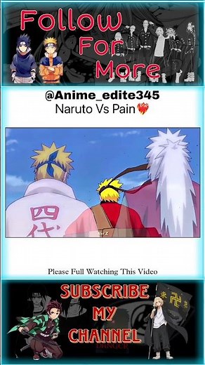 Naruto vs Pain Full Fight 🔥 | Epic Battle in Hidden Leaf | Sage Mode Naruto vs Six Paths of Pain