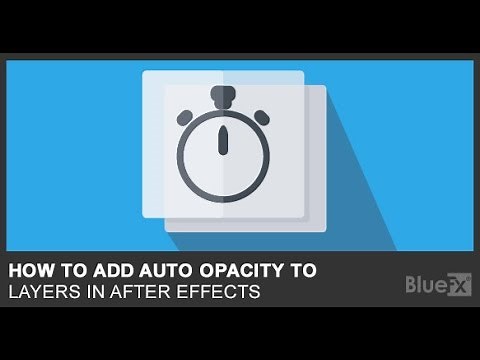 After Effects Quick Tip - How to Add Auto Opacity To Layers and Footage