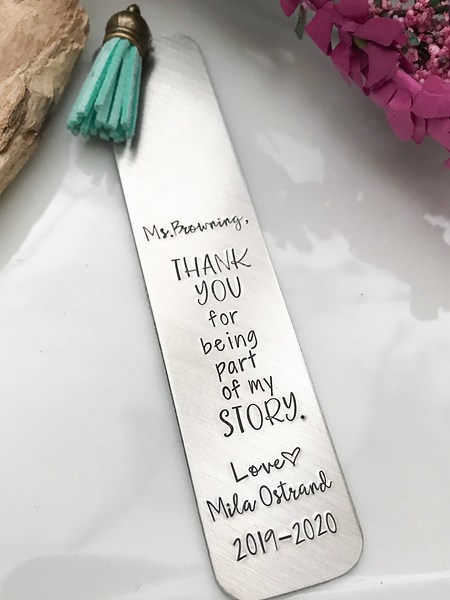Thank You for Being Part of My Story--teacher Appreciation Gift--teacher Gift--gift for Teacher--library Gift--custom Teacher Gift - Etsy