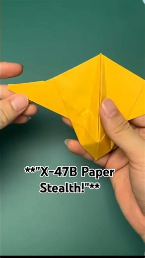 X-47B Stealth Paper Plane | Unmanned Origami Aircraft Tutorial #X47B #StealthPaperPlane #Origami