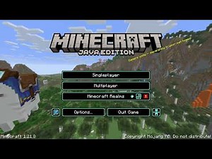 Playing Minecraft Java Edition for the first time