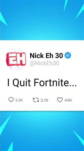 Why Nick Eh 30 Hates Fortnite!