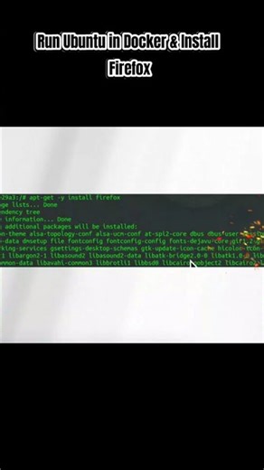 Run Ubuntu in Docker & Install Firefox