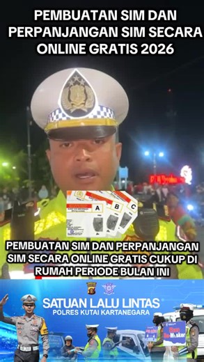 Pembuatan dan Perpanjangan SIM Gratis 2026 Secara Online