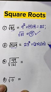 BASIC MATH REVIEW: SQUARE ROOTS #BasicMath #sharingiscaring | Mathematics Tutorial