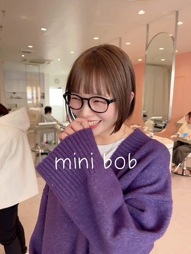 minibobとワイドバング❤️ . . #郡山ボブ#福島ボブ#仙台ボブ#タッセルボブ#似合わせカット#ミニボブ#切りっぱなしボブ#ボブアレンジ