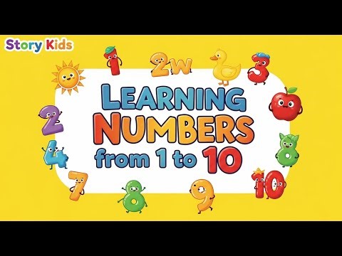 Learning Numbers from 1 to 10 🔢✨ | Fun Counting Cartoon in English for Kids | Story Kids