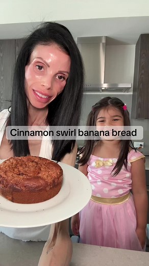 The most amazing banana bread we’ve ever tried! Our absolute favorite and so easy! #bananabread #dessert #baking Recipe: Banana bread 3 bananas mashed 1.5 cups gluten free four 1/2 cup Greek yogurt 2 eggs 1 tsp vanilla extract 1/2 cup sugar 1 tablespoon cinnamon 1 tsp baking soda Cinnamon topping 3 tablespoons butter 6 tablespoons sugar 1 tsp vanilla extract 1 tsp cinnnaon Bake at 350 for 30 minutes or golden brown