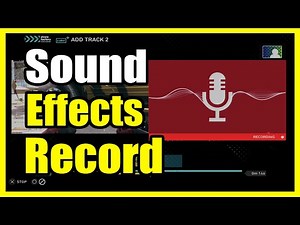 How to Add Sound Effects & Record Sound on Sharefactory PS5 (Video Editing Tutorial)