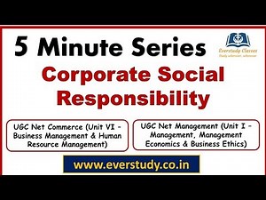 Corporate Social Responsibility | 5 Minute Series | NTA UGC Net Commerce & Management