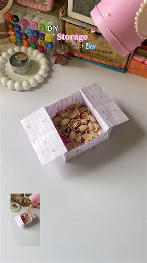 Make a easy paper storage box 📦in a minute ✨ #diy #gift #fypシ #craft #shortsfeed