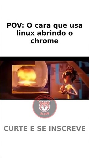 POV: O CARA QUE USA LINUX ABRINDO O CHROME #shorts #linux #windows #windows11 #ubuntu