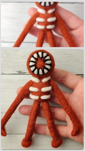 ASMR Crafting Figure Roblox Doors with Soothing Needlefelt Art