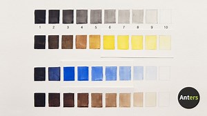 Watercolor Value Scale