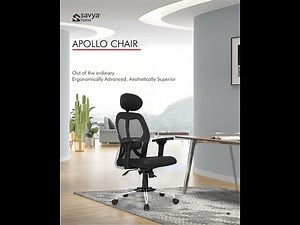 Savya Home Apollo High Back Office Chair With 3D Adjustable arm and Anytime lock mechanism.