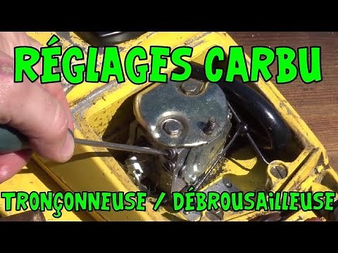 How to Adjust a Chainsaw/Brushcutter Carburetor