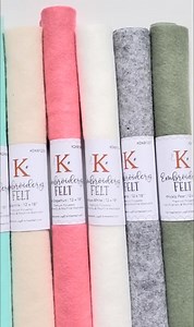 Kimberbell Embroidery Felt 12" X 18 Sheet - Premium Polyester - Iron Friendly - Machine Washable - Etsy Canada