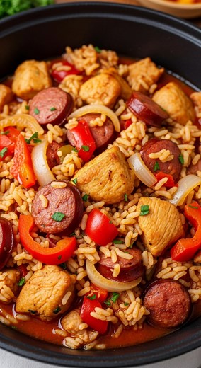Jambalaya Créole Authentique & Ultra Savoureux 🌶️🍤🍗 La recette compléte dans le premier commentaire 💬 | Un jour Une recette