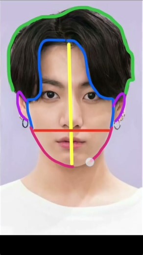 jungkook easy drawing tutorial 💜😍#bts #jungkook #btsdrawings #jungkookbts