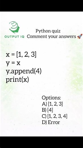 Python quiz 🤯| Comment your answers | #trendingshorts #shorts #python