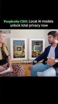 Perplexcity CEO: Local AI models unlock total privacy.#Perplexcity #AIPrivacy #LocalAI