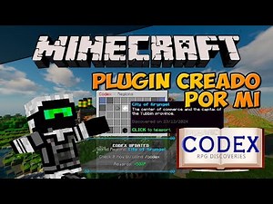 PLUGIN de Minecraft Creado por Mi! - CODEX (Descubrimientos RPG!) [2025]