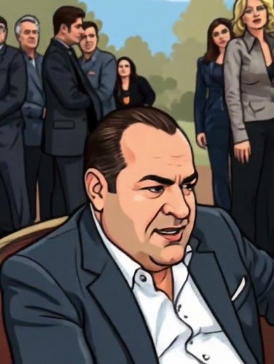 The Animated Truth of Tony Soprano #thesopranos #sopranosAI #tonysoprano #thesopranos #animation
