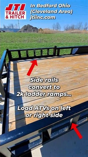 7x18 ATV trailer, Utility Trailer Side-loads vehicles #offroad #trailers