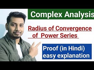 Radius of convergence| Power Series | Complex analysis