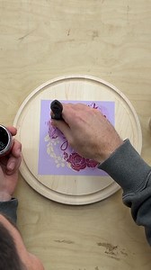 This was one of those quiet projects that I needed for therapy! I grabbed a really nice maple board, applied a layer of pre-treatment and dried it Then I placed this “Let Your Spirit Take Flight” stencil in the center, scraped scorch paint across it, and blotted away the extra. When the heat hit, everything burned perfectly. Super clean lines. I left it unfinished on purpose. The natural maple felt right and peaceful. Checkout the New Scorch Paint to Make Insanely Detailed Wood-burning projects 