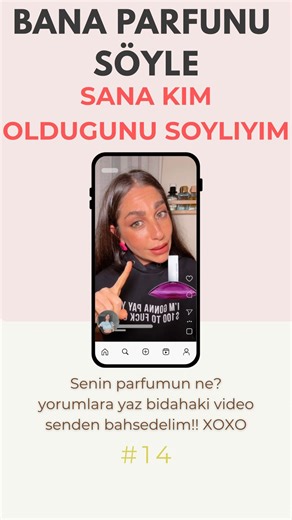 Beyza Baykal on Instagram: "Bana parfumunu soyle sana kim oldugunu soyliyim #14 aralarinda tanidiklariniz var mj? Sizin parfumunuz ne? Yorumlara yaz bidahaki videoda da senden bahsedelim xoxo #banaparfumunusoyle #parfüm #reklam degil #parfümönerisi #parfumviral #parfum #instaparfum"