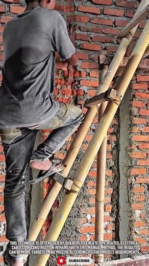 Specialized Masonry Tool for Chiseling Brick Walls
