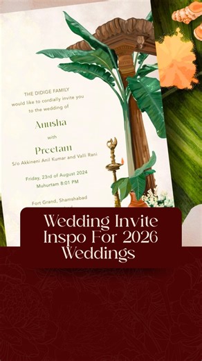 The Wedfluencers | Wedding Ideas & Tips on Instagram: "Your wedding invite is more than just a card - it’s the first glimpse into your big day 💫 2026 couples are reimagining invites with creativity, storytelling, and details that make guests feel part of the celebration from the very start. Save this reel to spark ideas for your own unforgettable wedding invite 💌 Disclaimer Images and videos are used for inspiration and educational purposes only. No copyright infringement intended. wedding inv