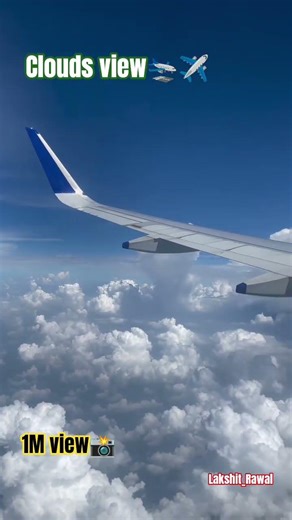 Clouds view from Flight 🌧️⛈️ #viral #youtubeshorts #flight ‪@Lakshit_Rawal‬