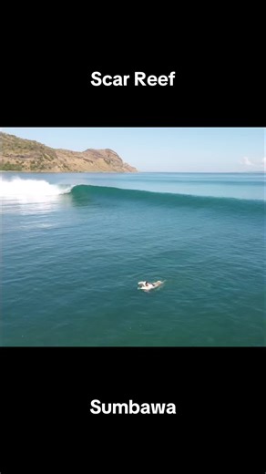 Perfect Surfing Conditions at Scar Reef, Sumbawa